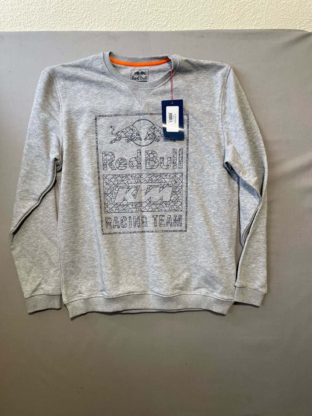 Red Bull KTM Racing Team Wireframe Crew Neck Sweater Gray Men Size XL